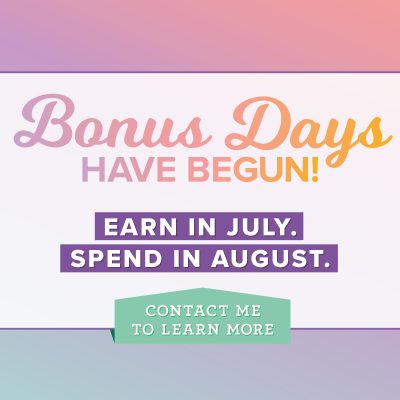 Bonus Days are Back!