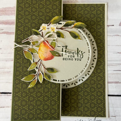 Pretty Cards with Painterly Pears Designer Series Paper