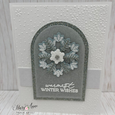 WOW Snowflake Cards Featuring the Delicate Pines Bundle